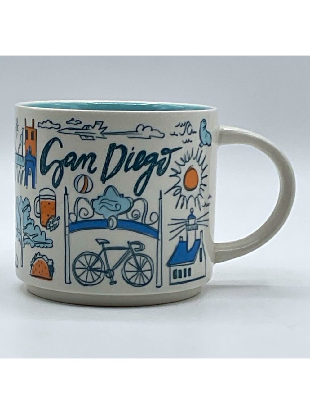Starbucks Been There Series San Diego Coronado Island Coffee Mug White/Blue
